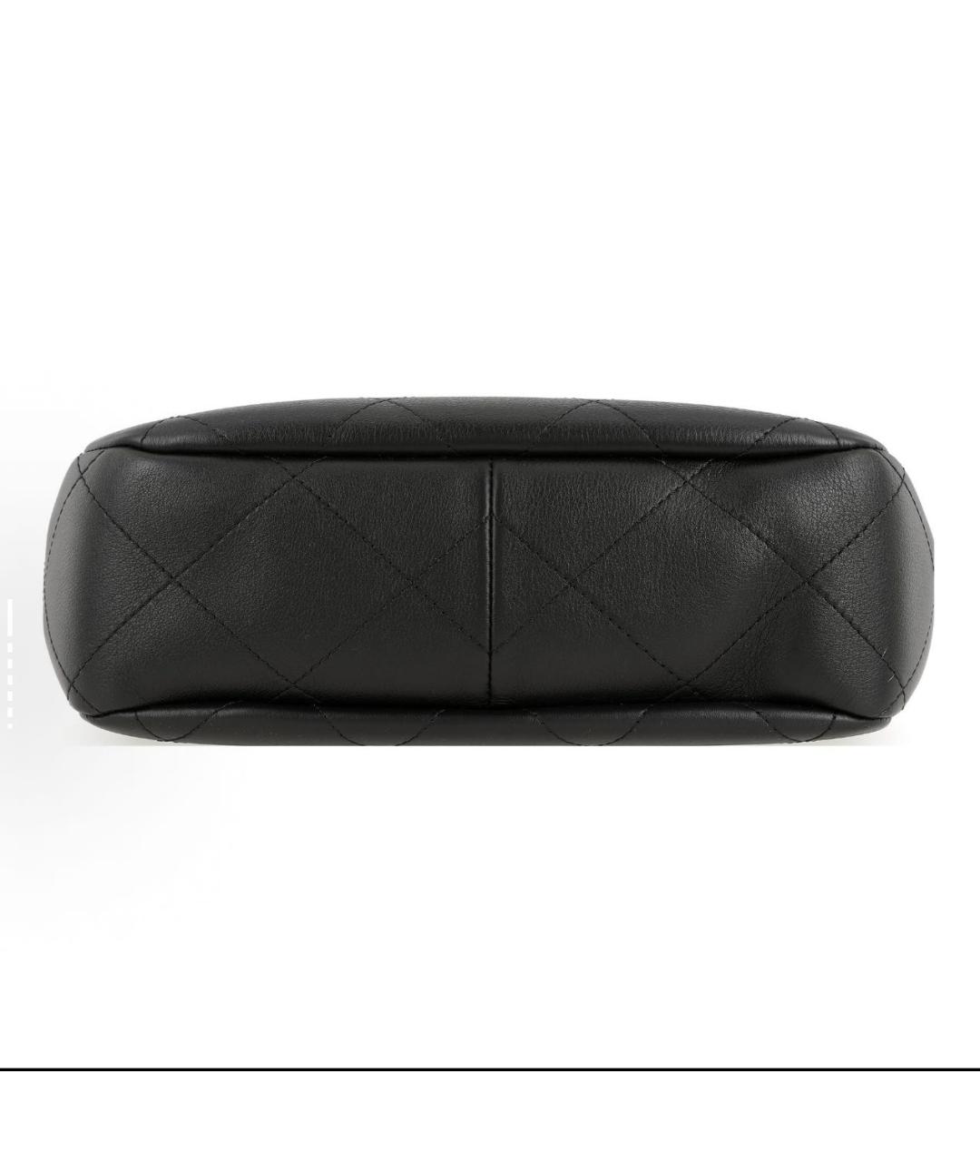 CHANEL Черная кожаная сумка через плечо, фото 3