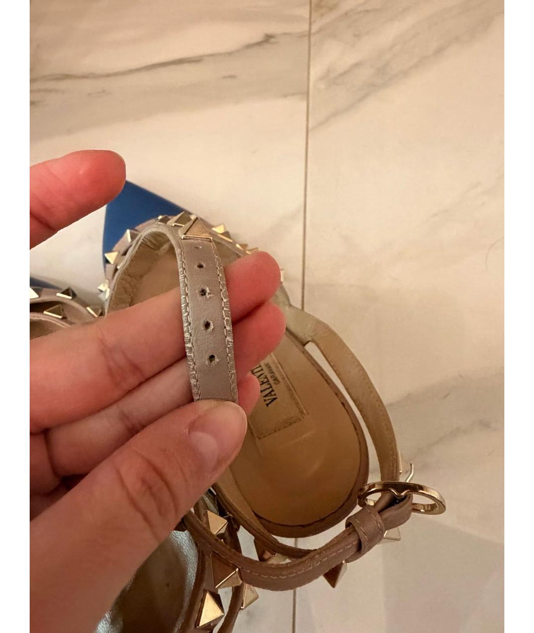 VALENTINO Синие кожаные туфли, фото 8