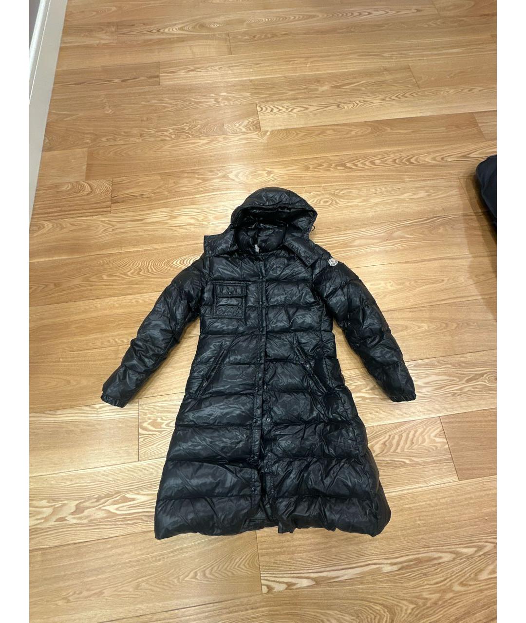 MONCLER Черная полиэстеровая куртка, фото 9