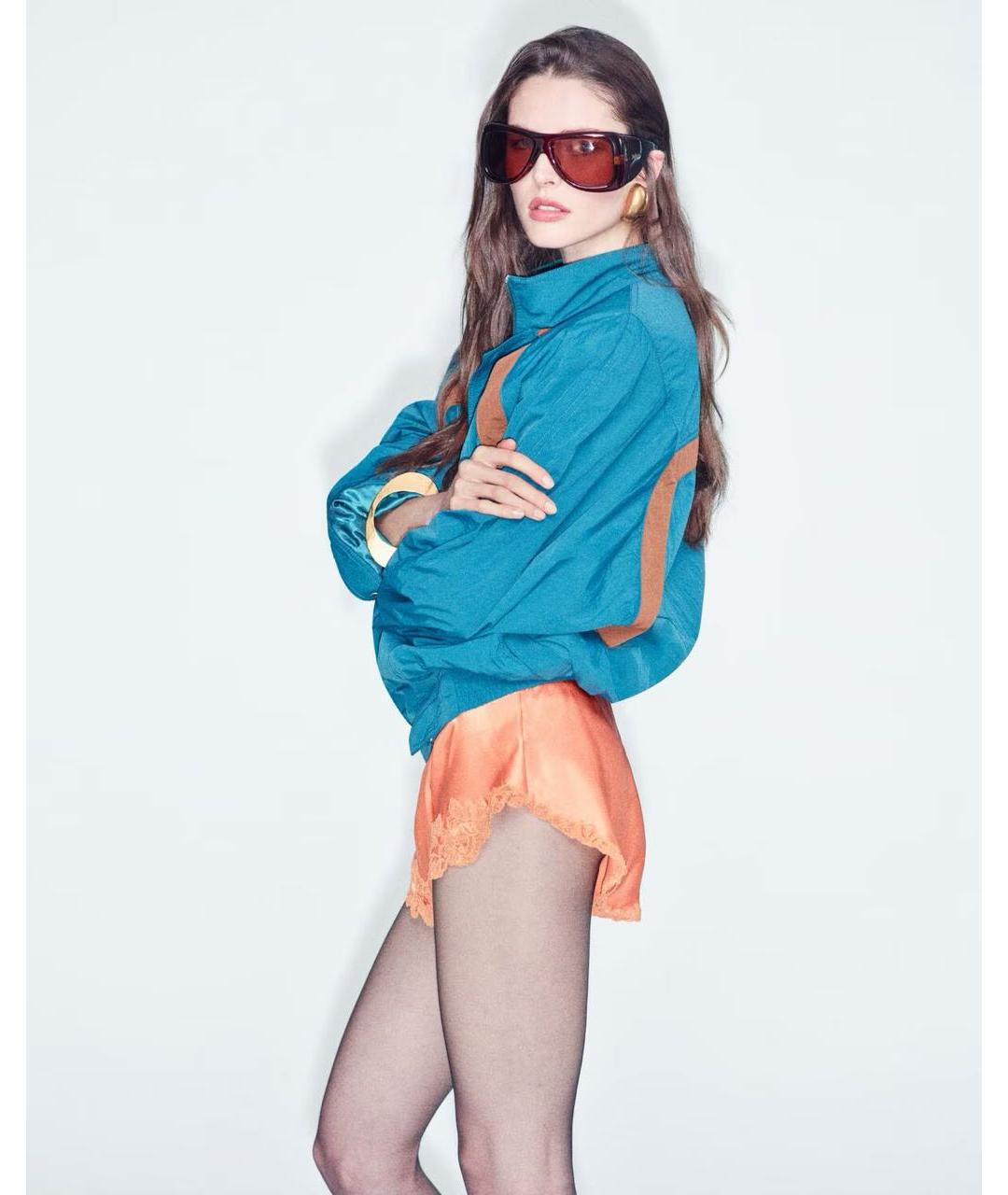 SAINT LAURENT Оранжевое шорты, фото 2