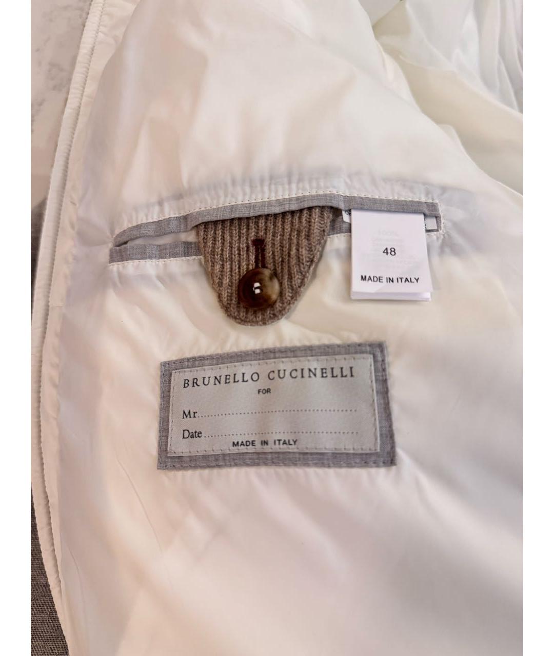 BRUNELLO CUCINELLI Бежевая кашемировая куртка, фото 4