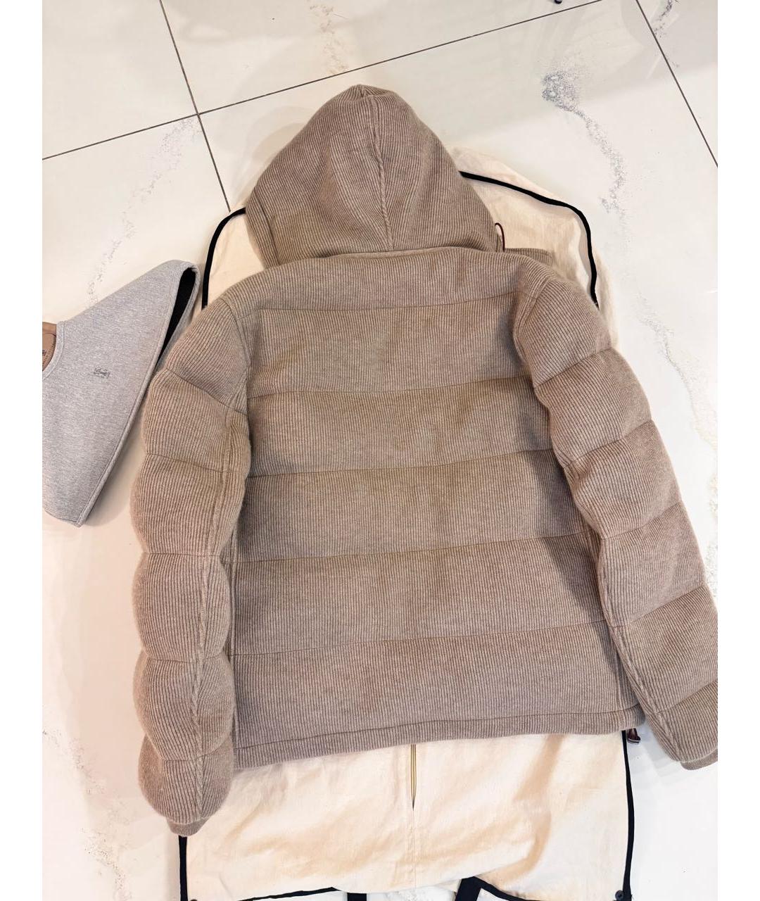 BRUNELLO CUCINELLI Бежевая кашемировая куртка, фото 2