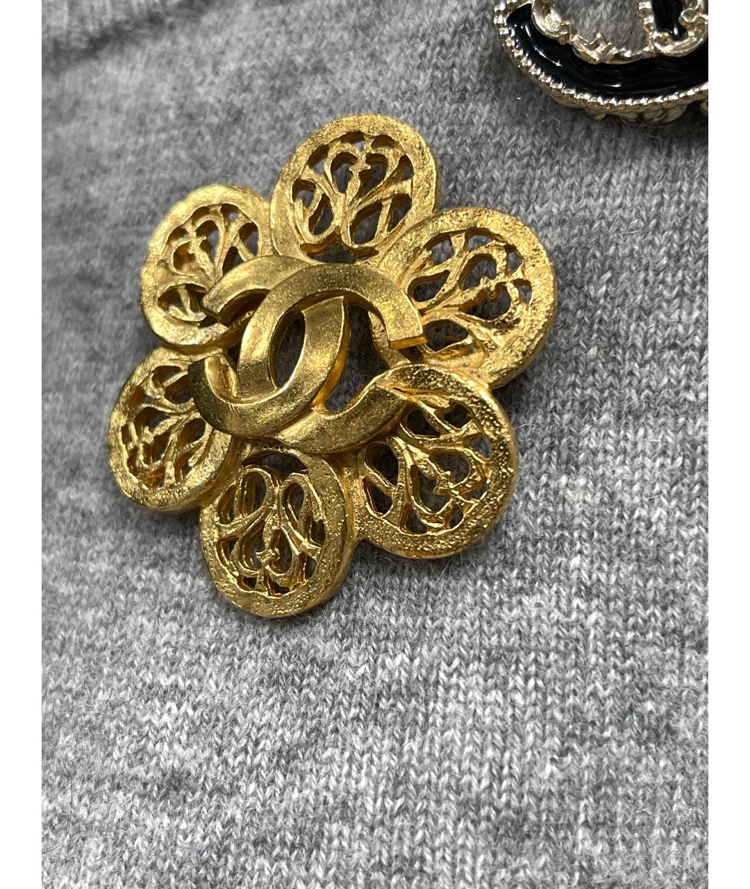 CHANEL Золотая металлическая булавка / брошь, фото 5