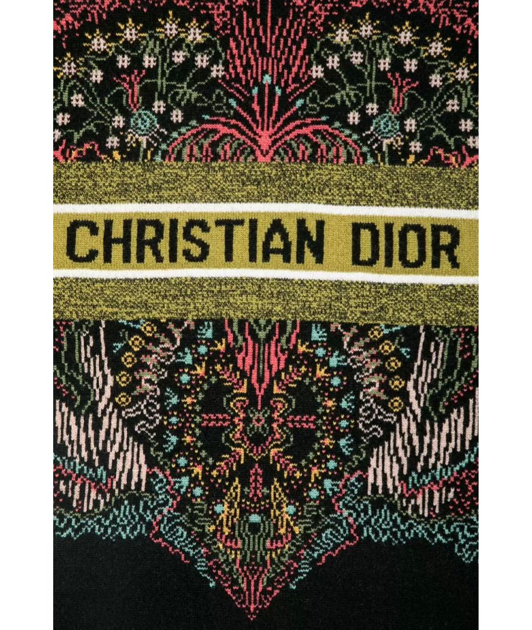 CHRISTIAN DIOR Черный кашемировый джемпер / свитер, фото 4