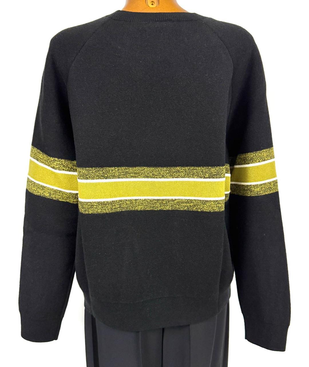 CHRISTIAN DIOR Черный кашемировый джемпер / свитер, фото 2