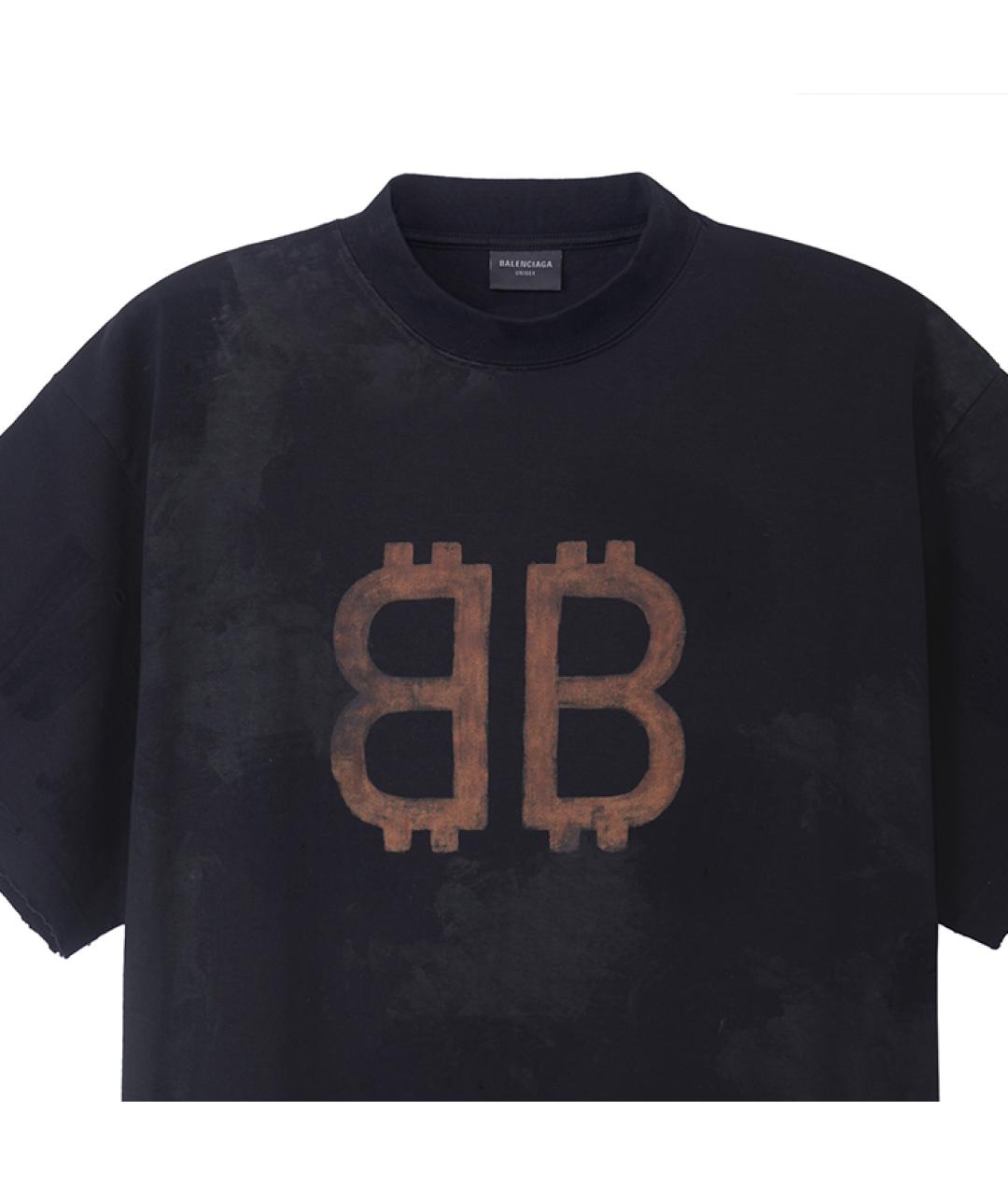 BALENCIAGA Черная футболка, фото 6