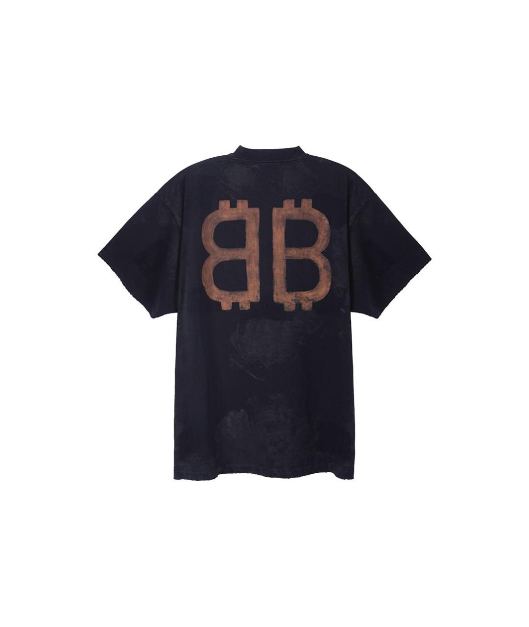 BALENCIAGA Черная футболка, фото 2