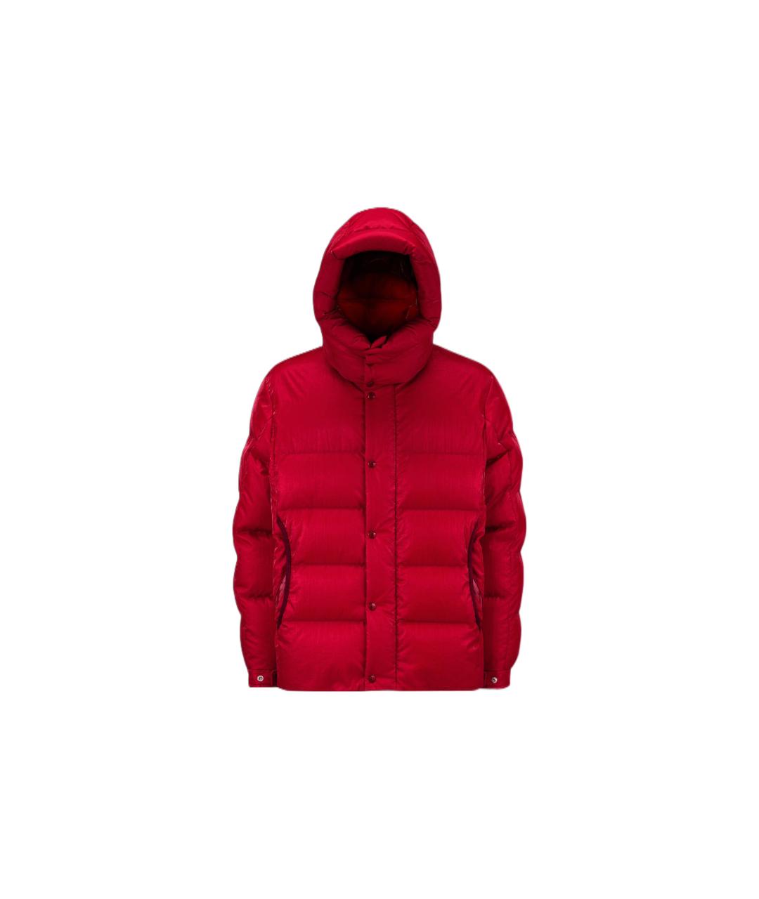 MONCLER Красный пуховик, фото 1