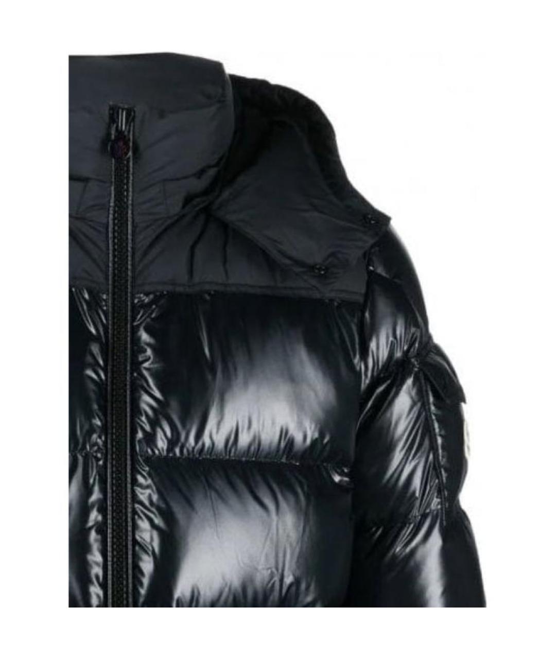 MONCLER Черный пуховик, фото 5