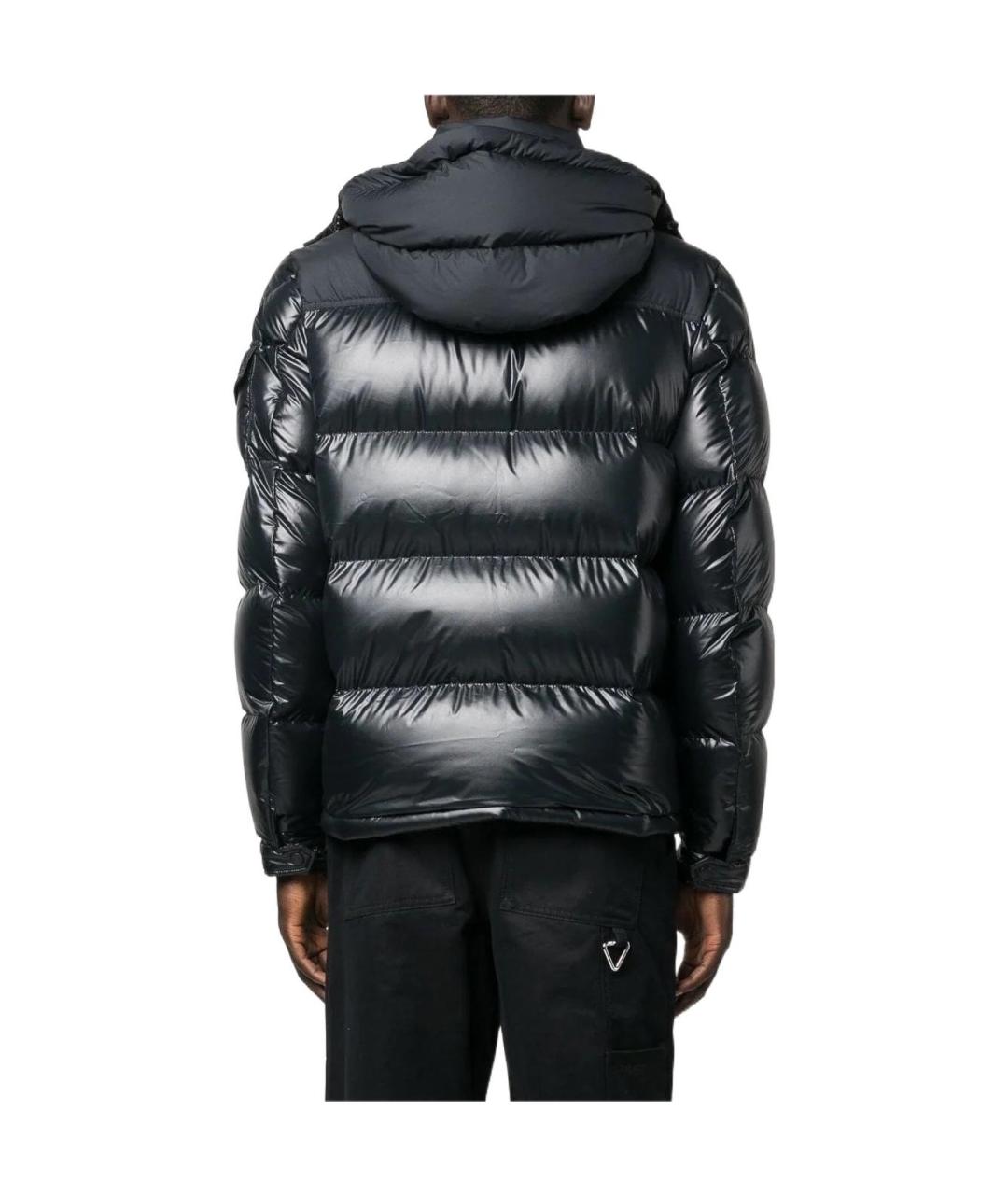 MONCLER Черный пуховик, фото 3