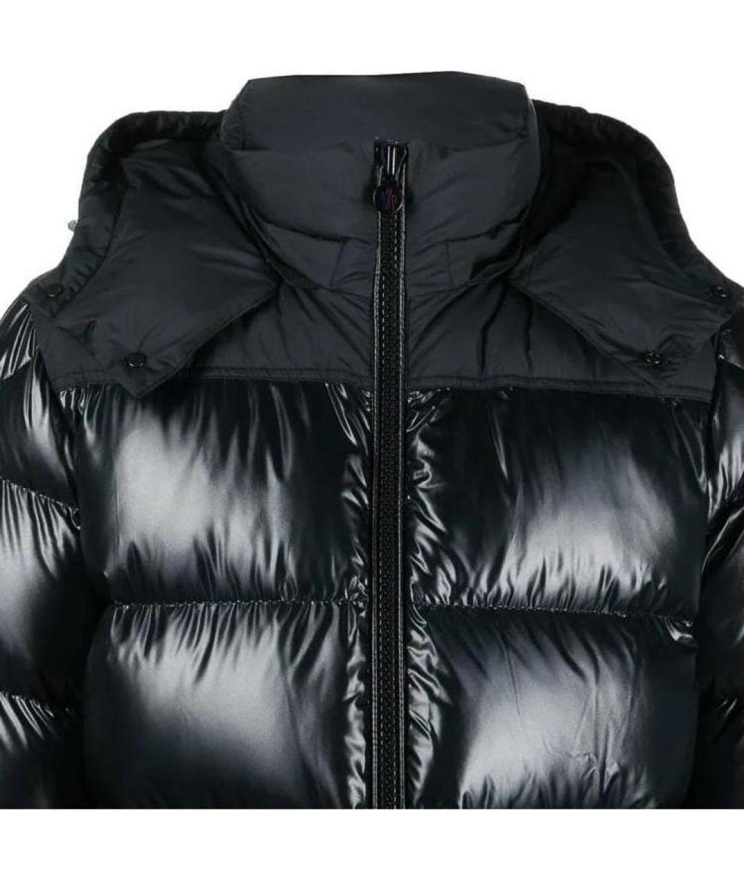 MONCLER Черный пуховик, фото 6