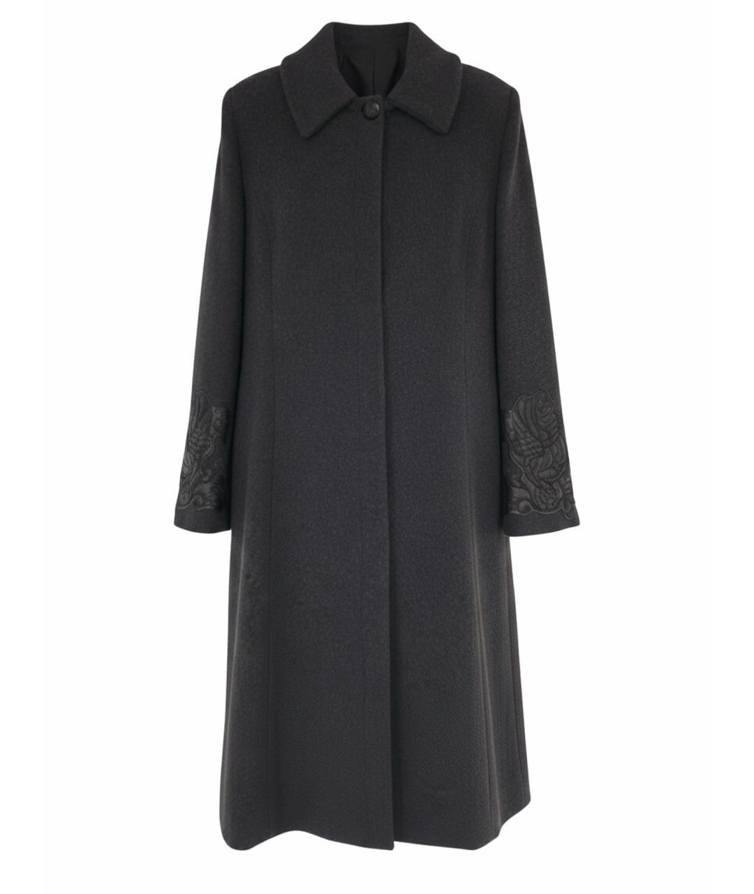 CAVALLI CLASS Антрацитовое шерстяное пальто, фото 1