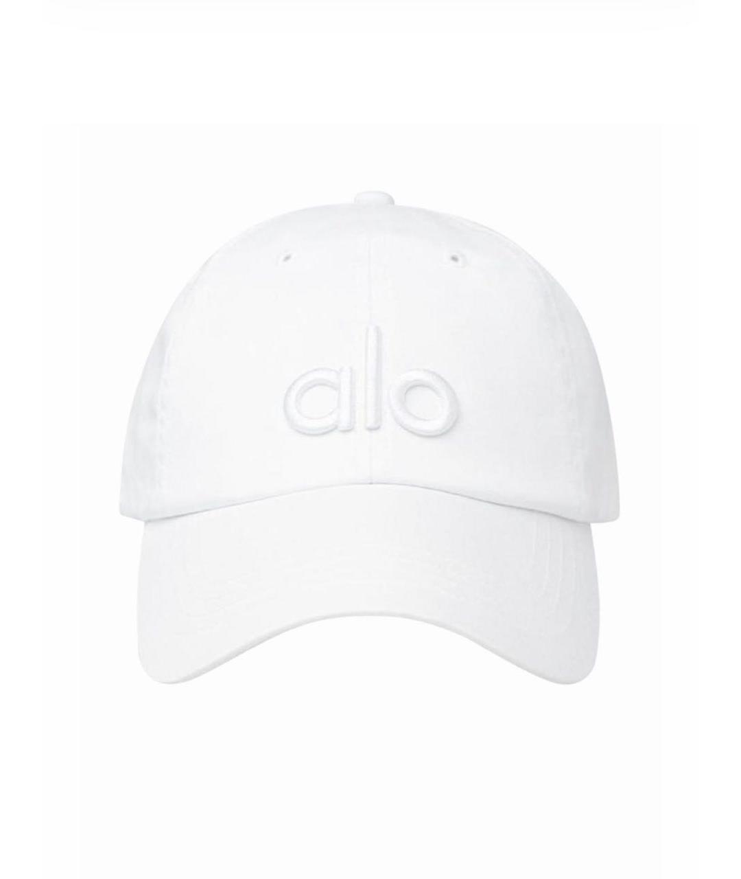 ALO YOGA Белая хлопковая кепка, фото 5