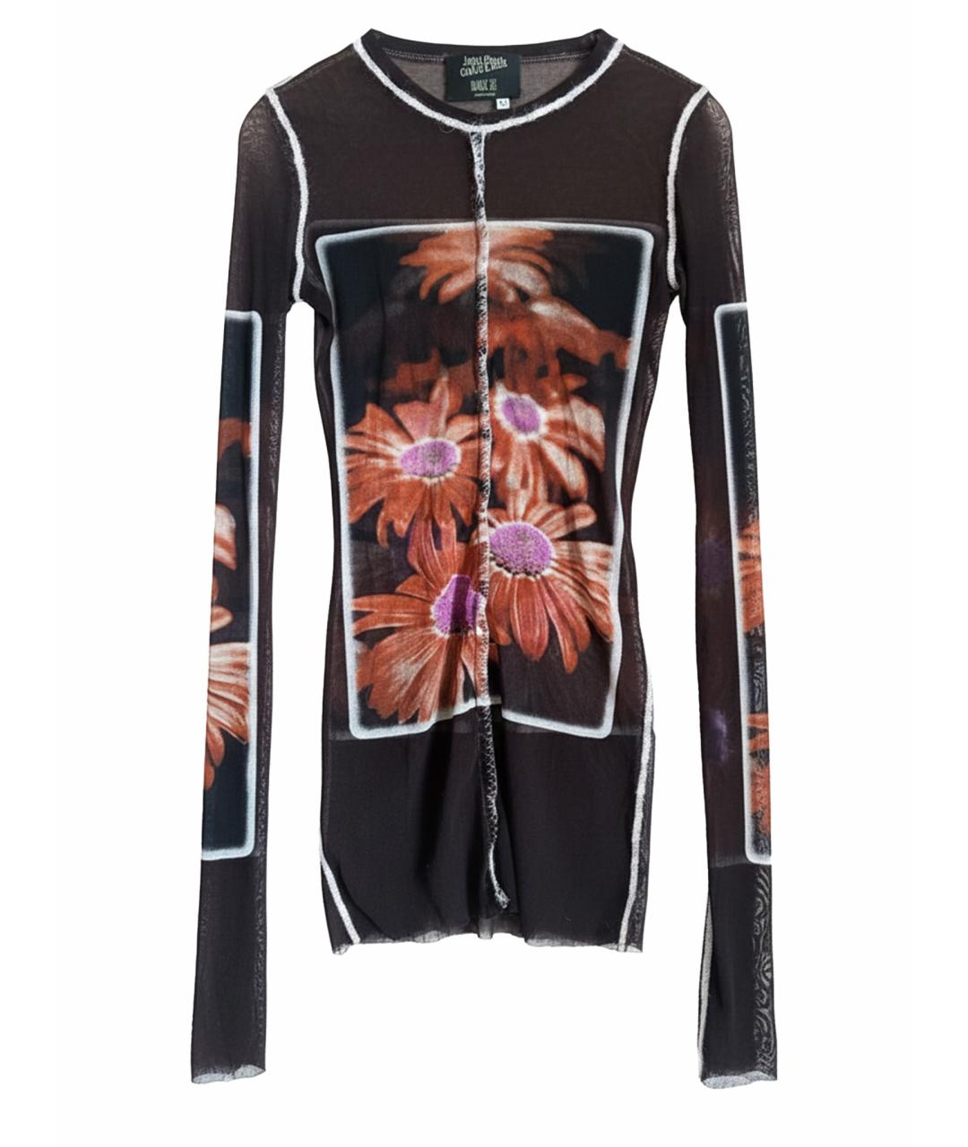 JEAN PAUL GAULTIER Черная полиамидовая майка, фото 1