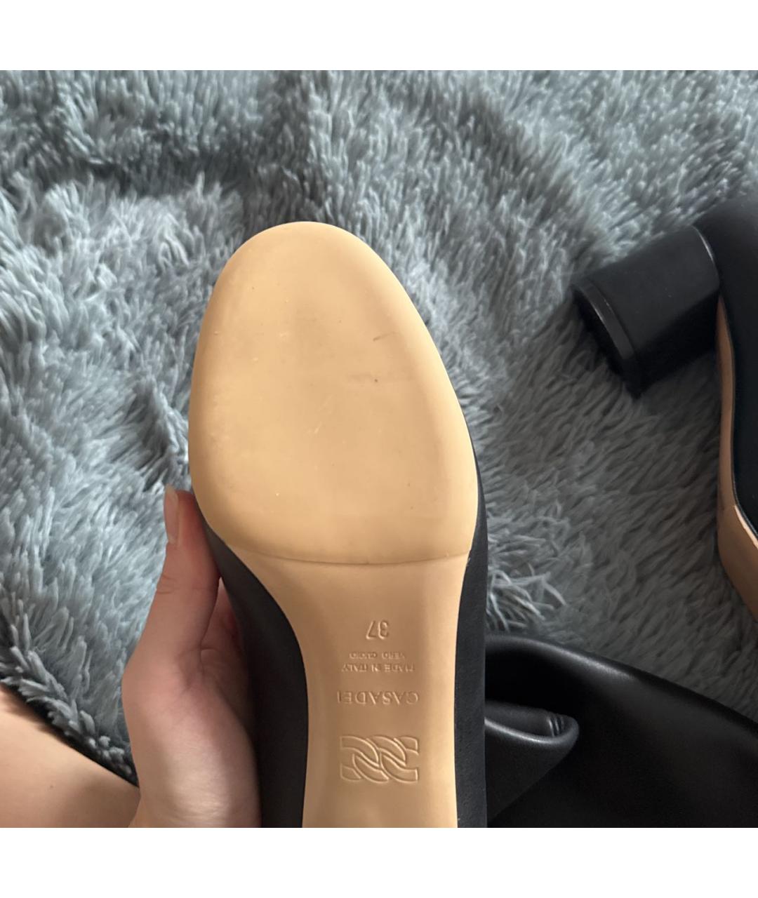 CASADEI Черные кожаные сапоги, фото 4