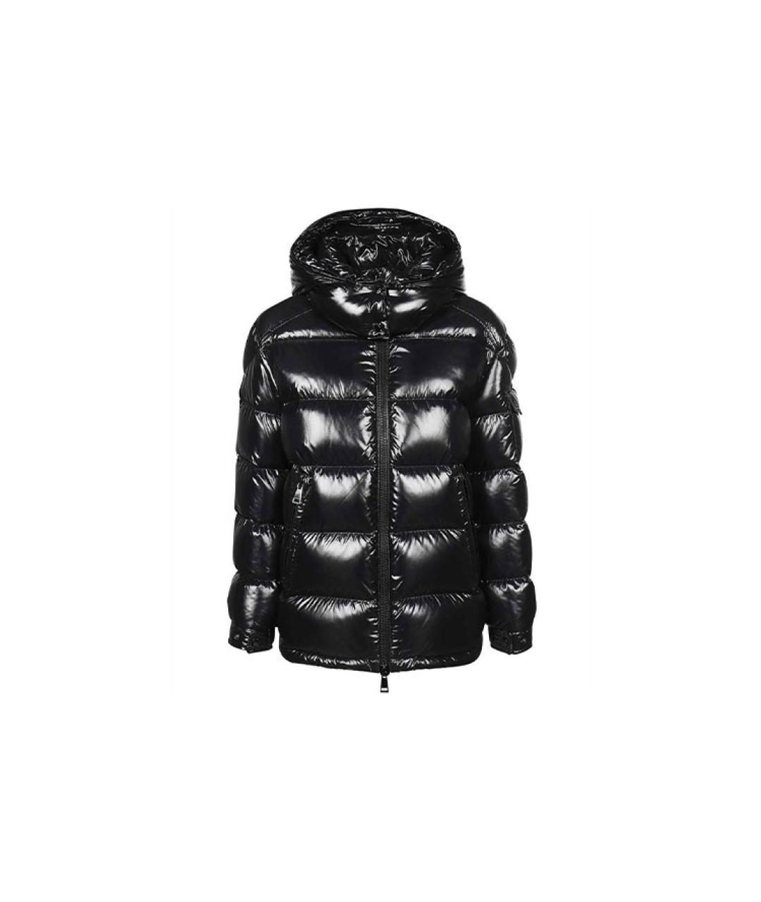 MONCLER Черный пуховик, фото 1