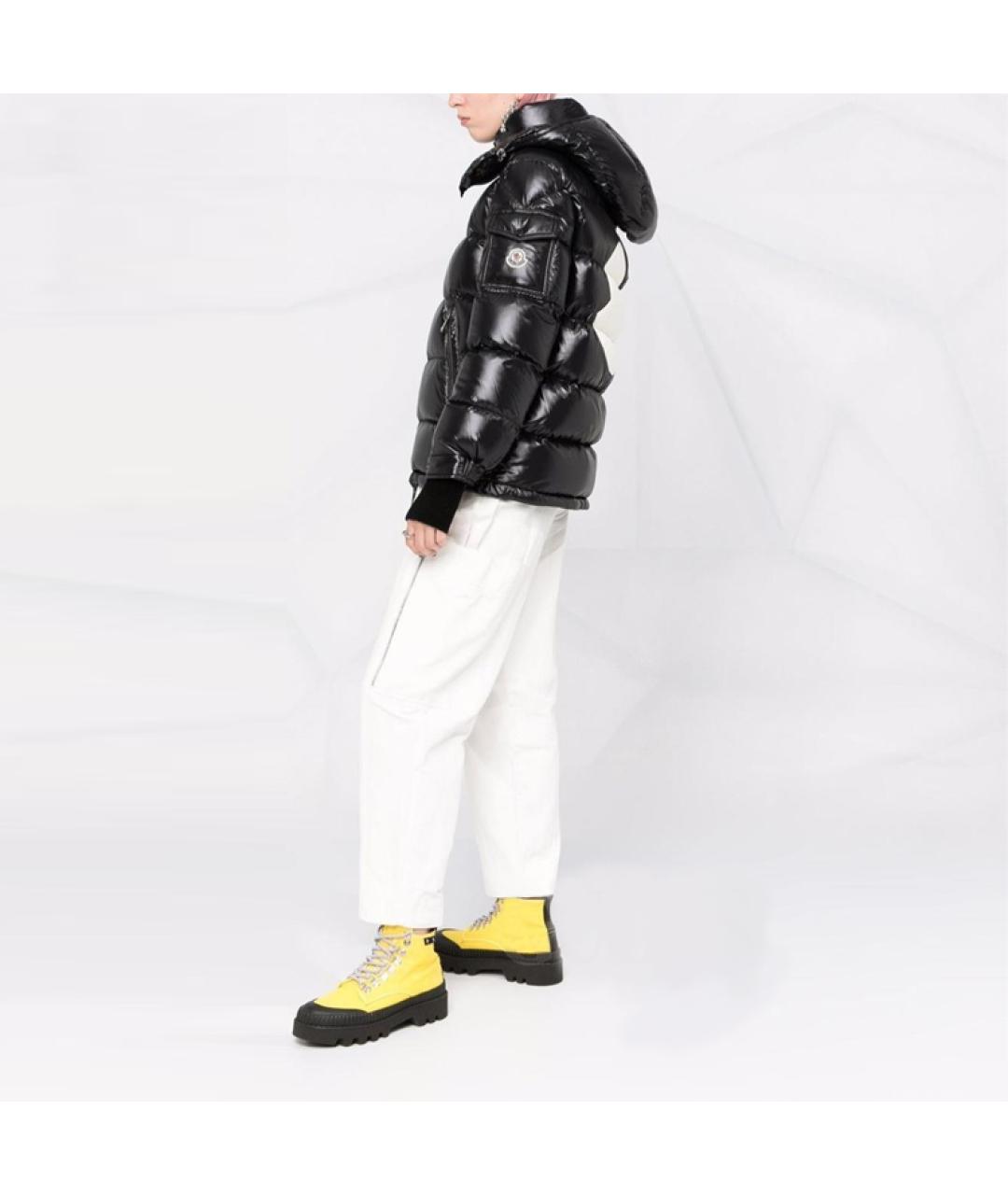 MONCLER Черный пуховик, фото 5