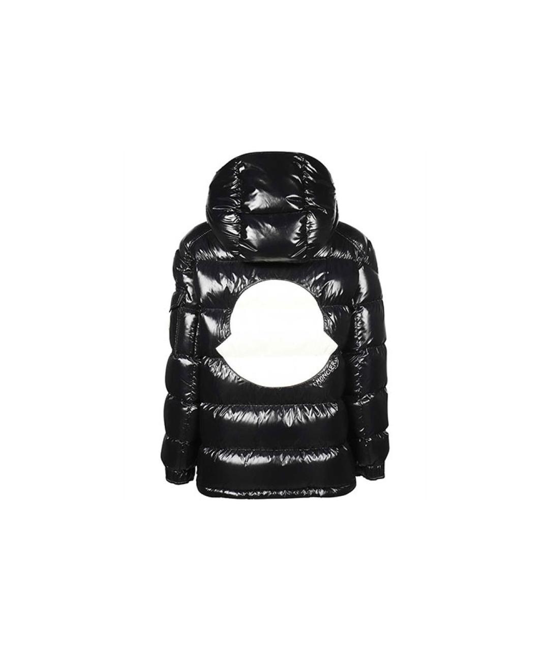 MONCLER Черный пуховик, фото 2