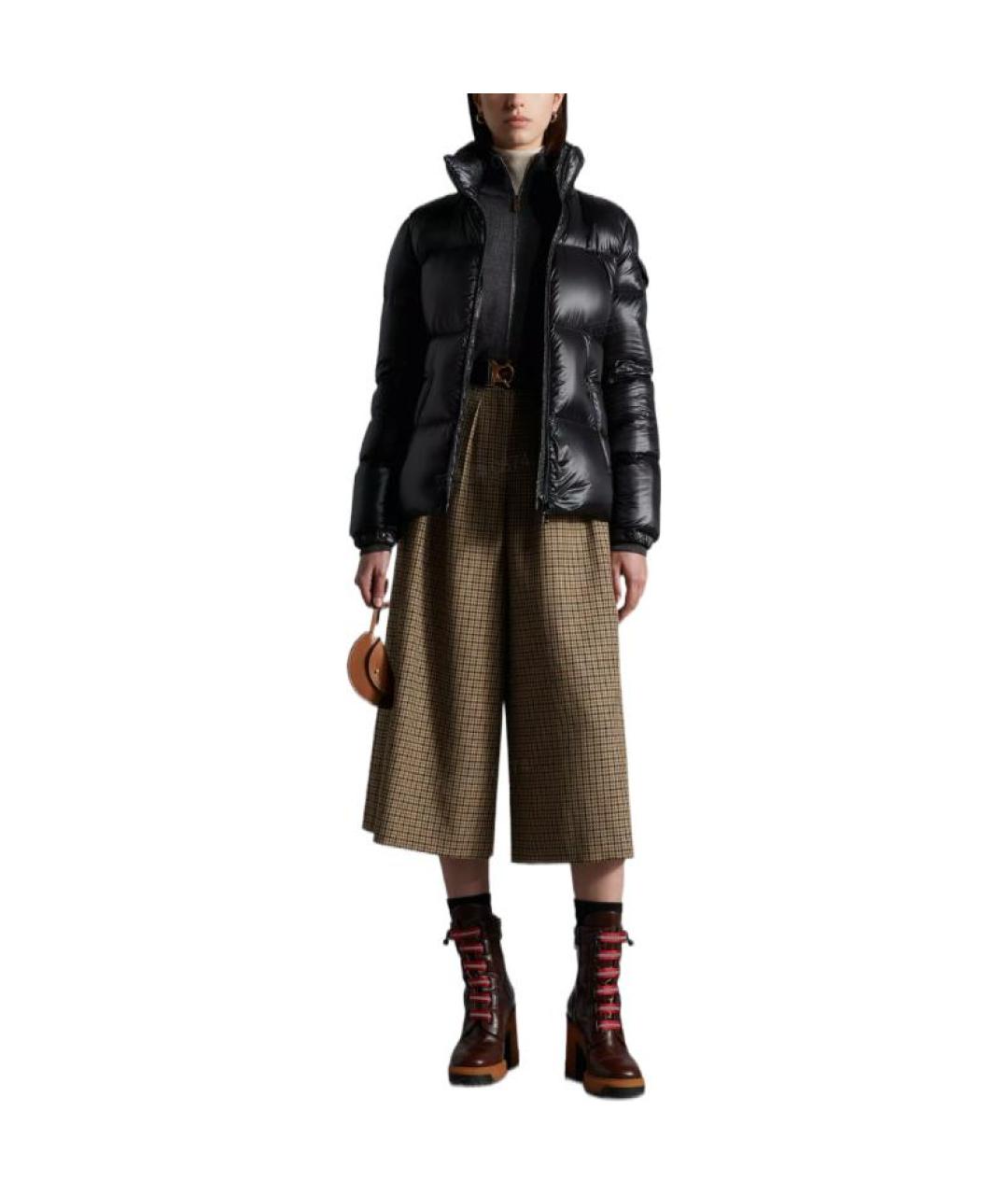 MONCLER Черный пуховик, фото 2