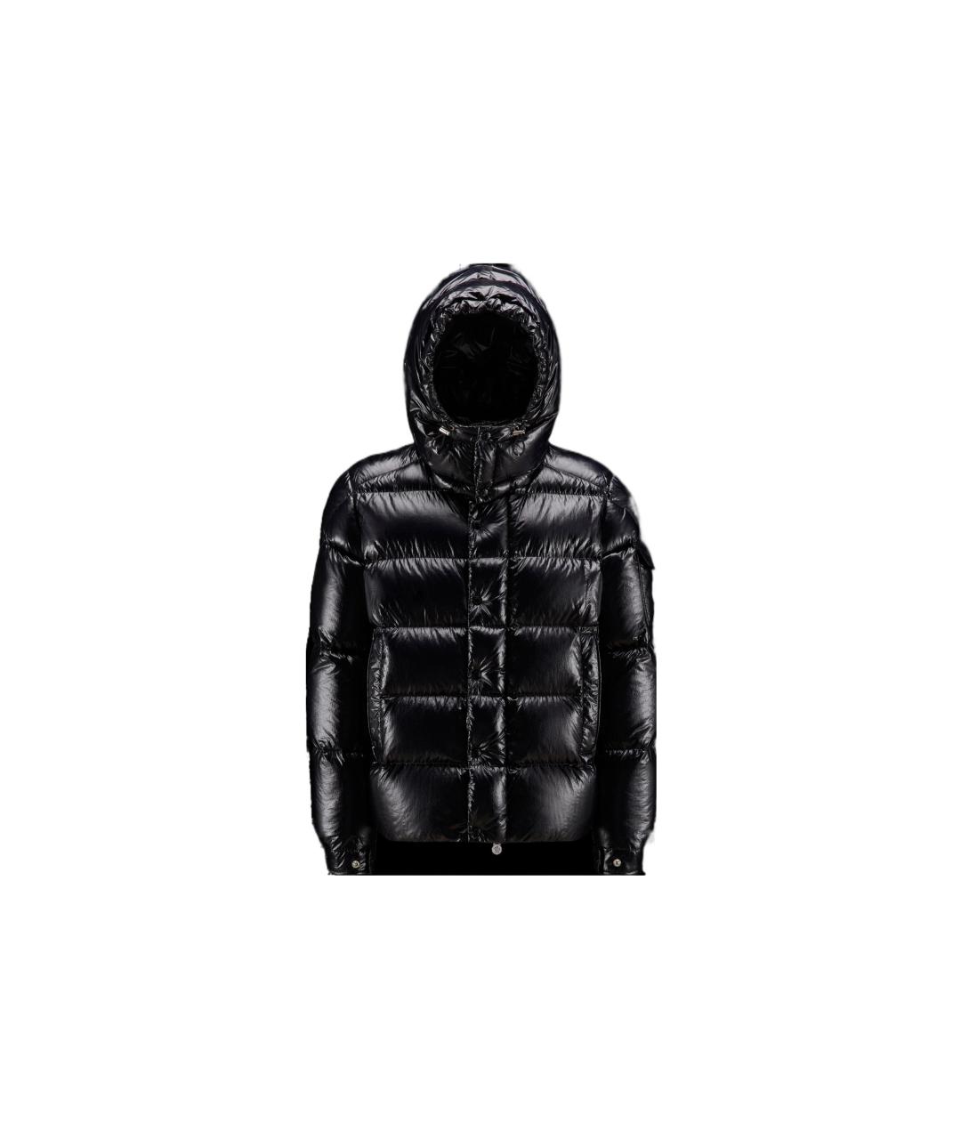 MONCLER Черный пуховик, фото 1