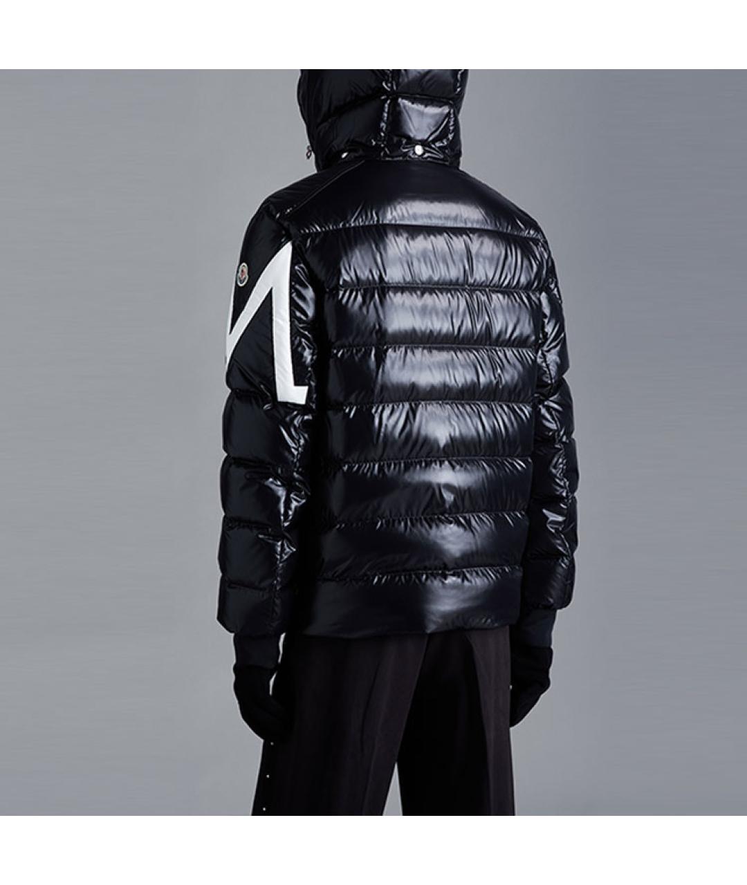 MONCLER Черный пуховик, фото 2