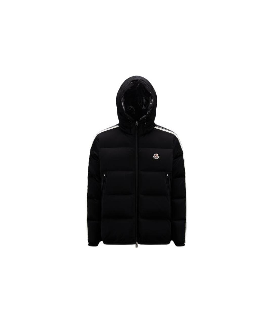 MONCLER Черный пуховик, фото 1