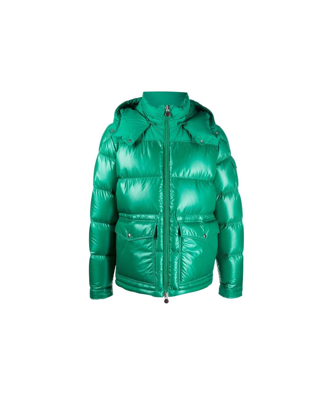 MONCLER Зеленый пуховик, фото 1