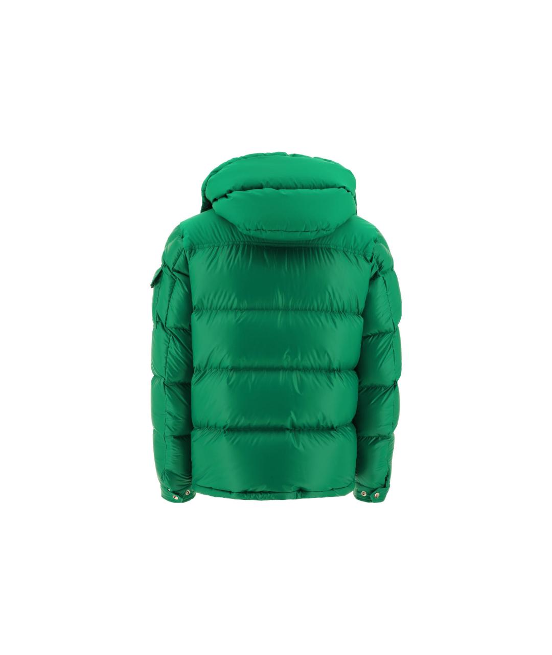 MONCLER Зеленый пуховик, фото 2