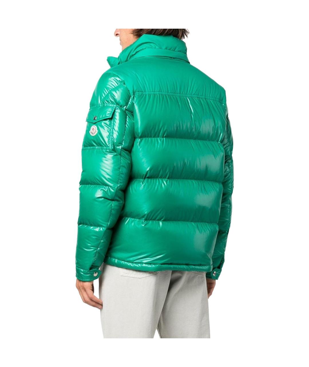 MONCLER Зеленый пуховик, фото 6