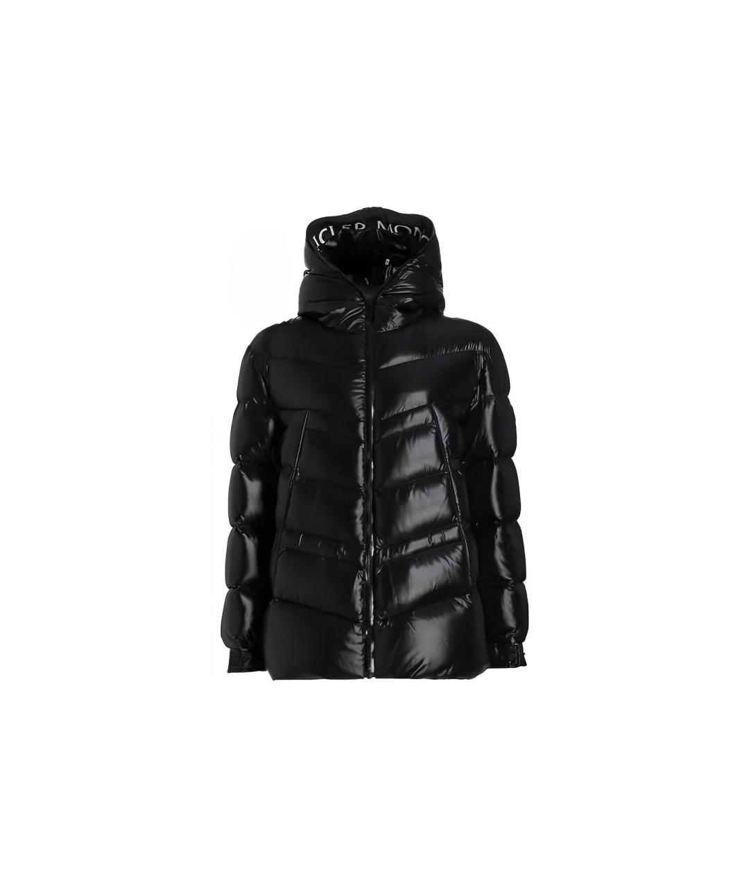 MONCLER Черный пуховик, фото 1
