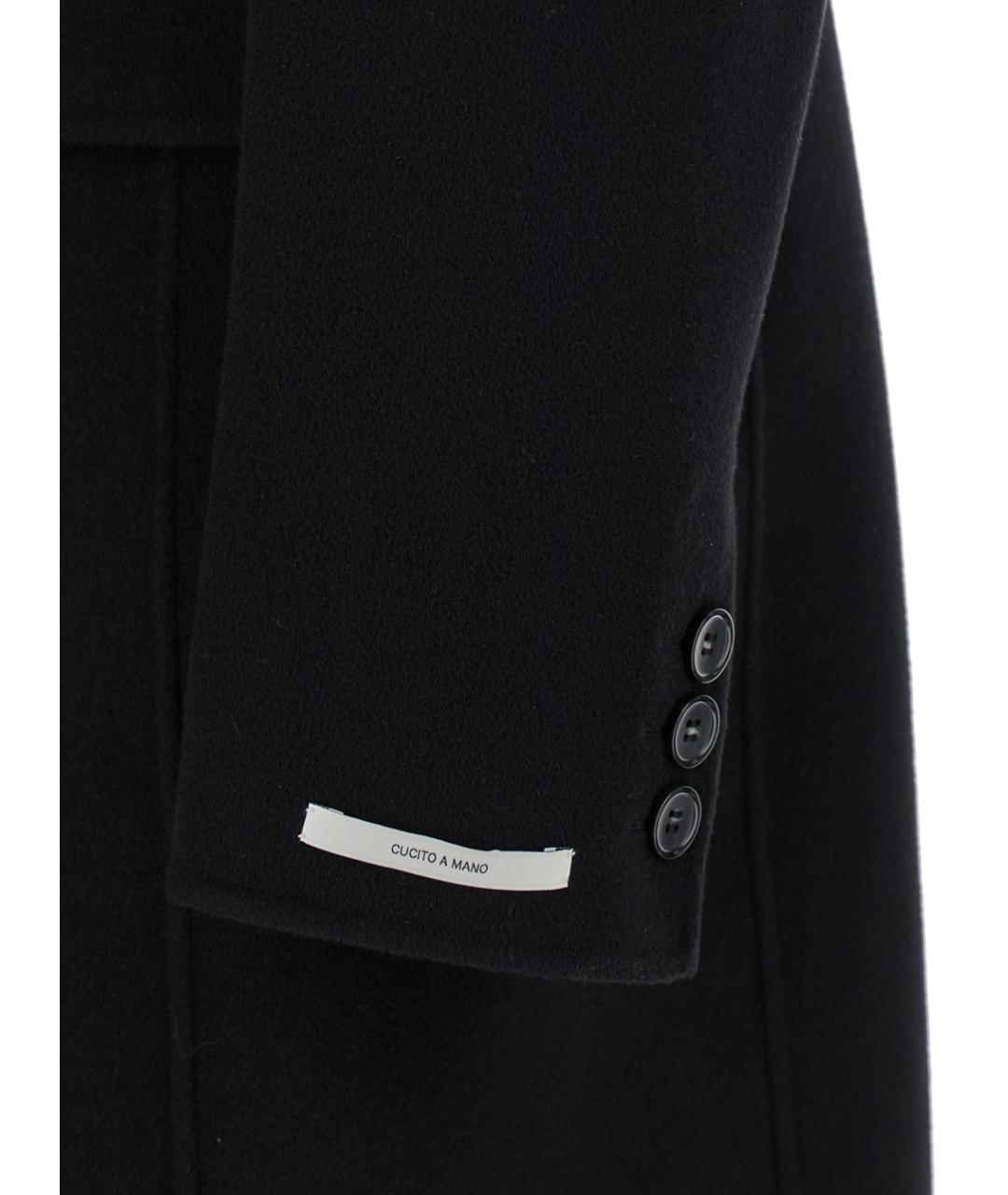 SPORTMAX Черное шерстяное пальто, фото 3