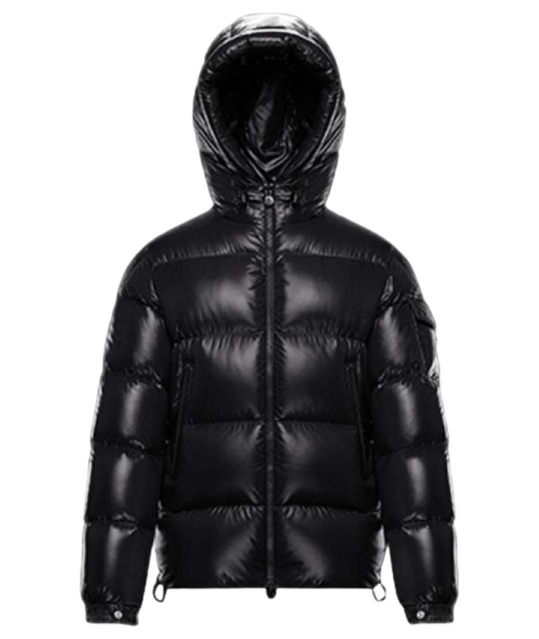 MONCLER Черный пуховик, фото 1