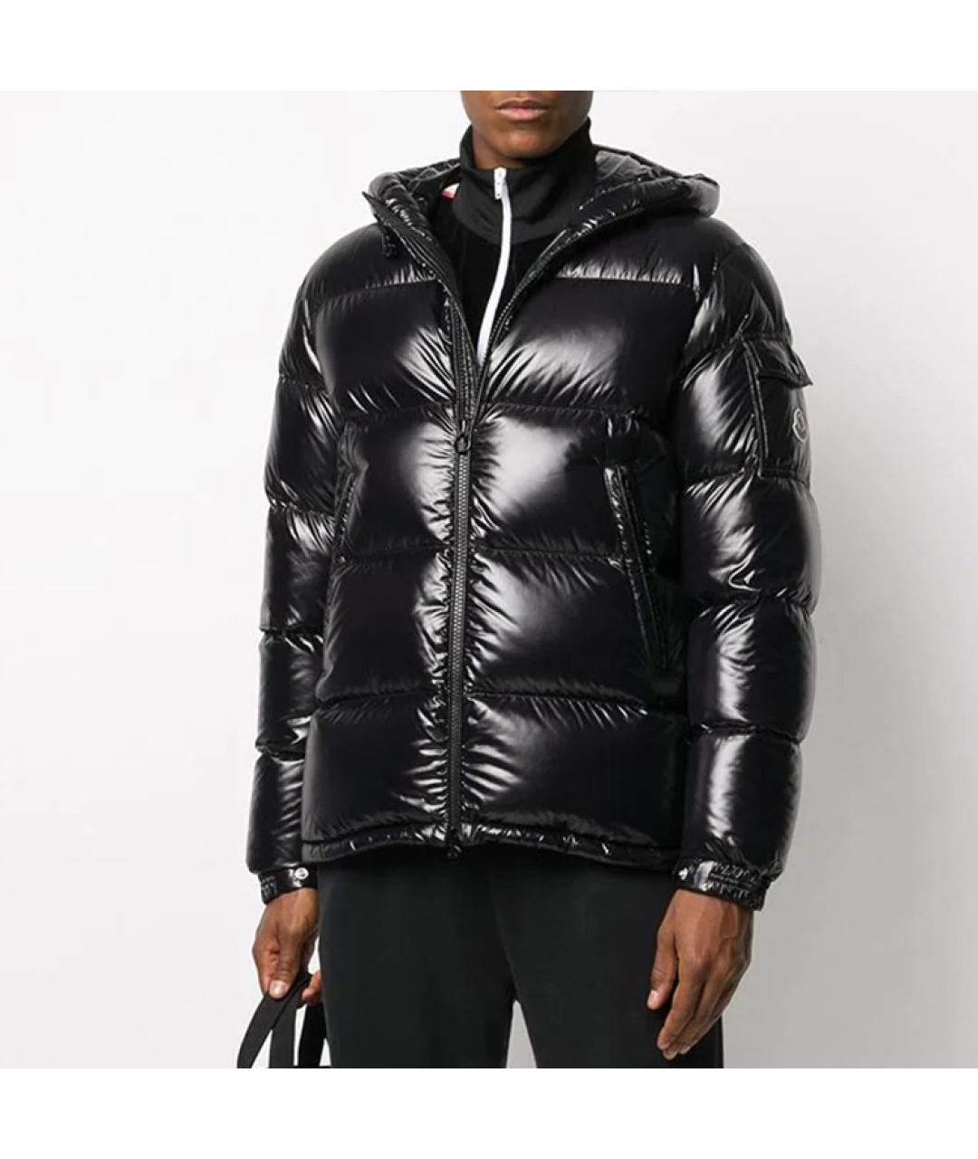MONCLER Черный пуховик, фото 7
