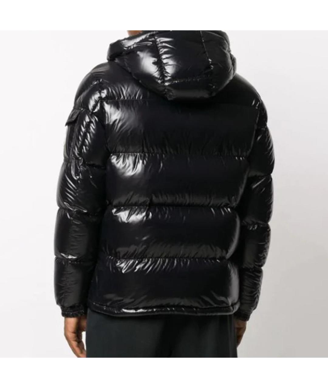 MONCLER Черный пуховик, фото 4