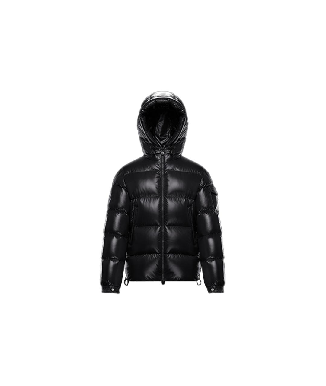 MONCLER Черный пуховик, фото 8