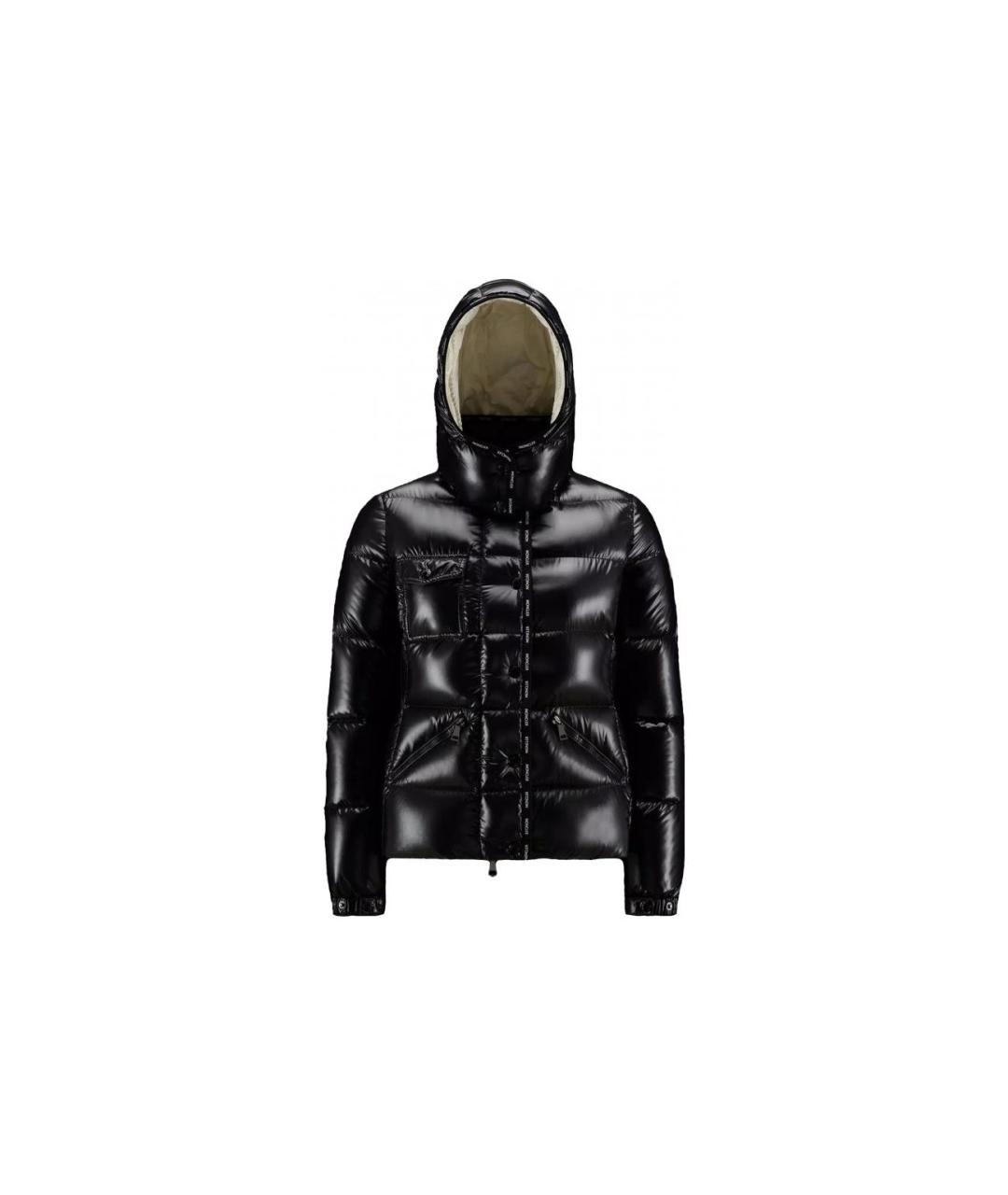 MONCLER Черный пуховик, фото 1