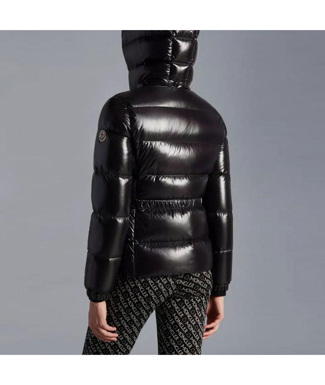 MONCLER Черный пуховик, фото 3