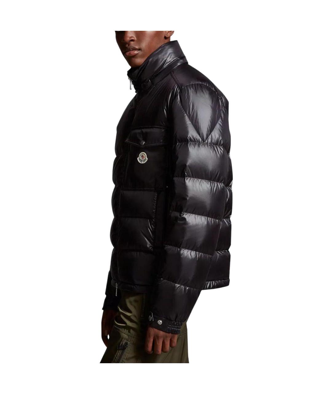 MONCLER Черный пуховик, фото 4
