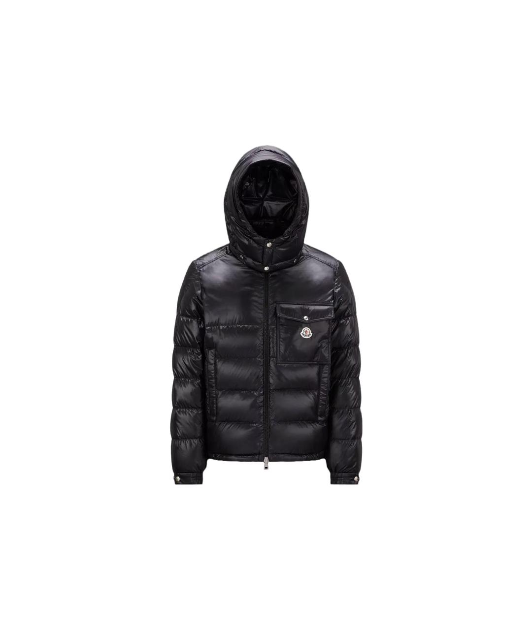 MONCLER Черный пуховик, фото 5
