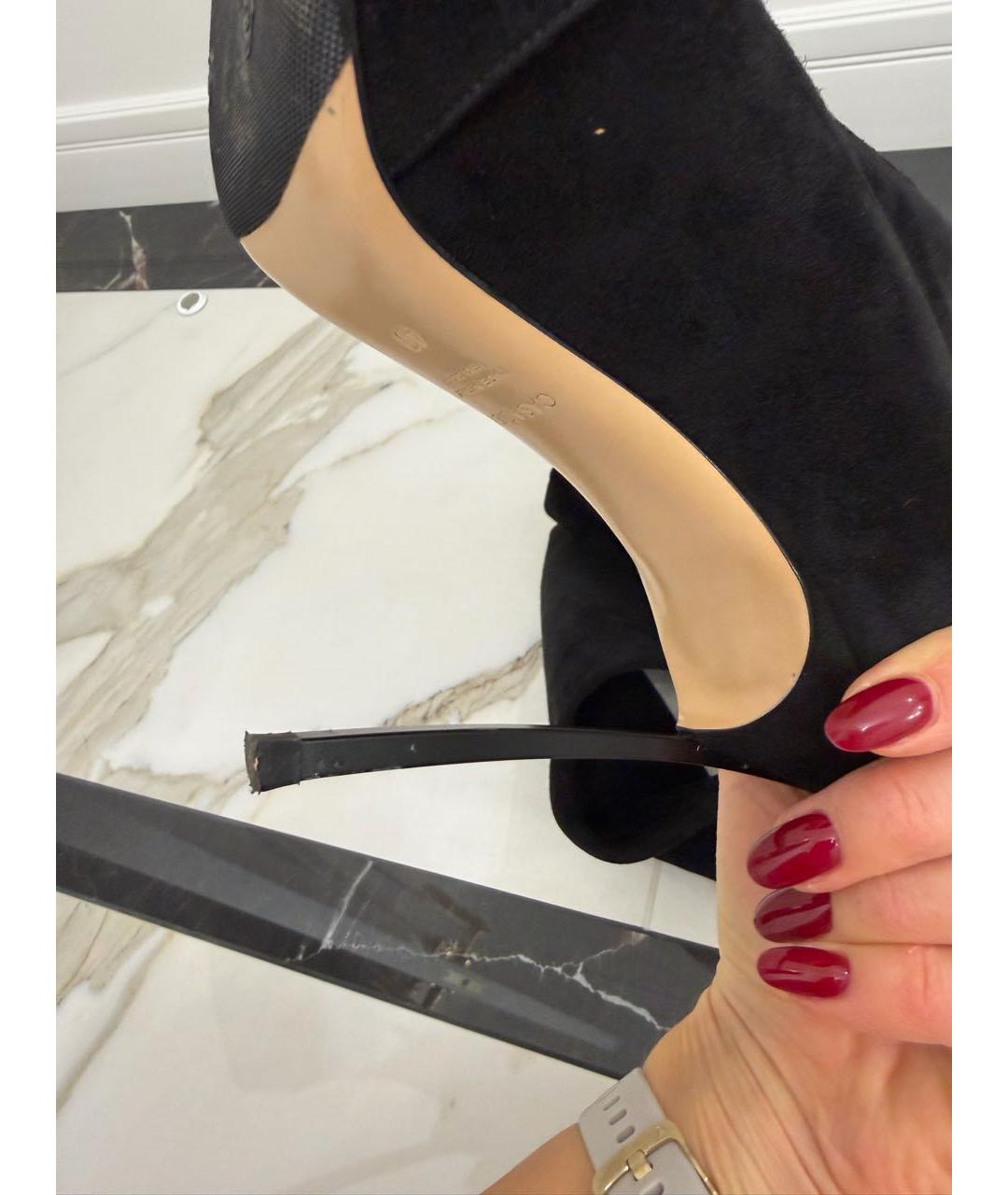 CASADEI Черные замшевые ботфорты, фото 6