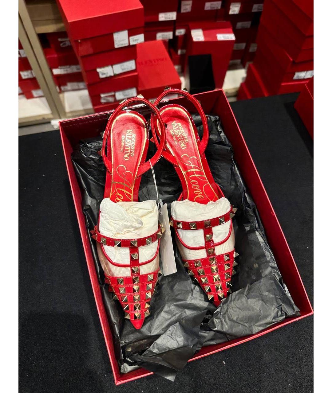 VALENTINO Красные туфли из лакированной кожи, фото 7