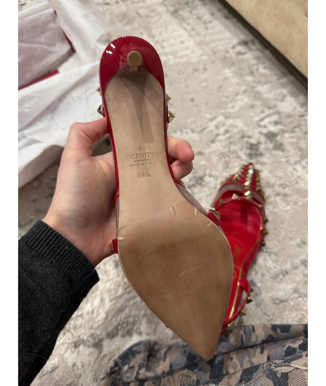 VALENTINO Красные туфли из лакированной кожи, фото 5