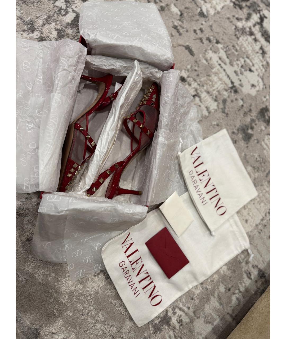 VALENTINO Красные туфли из лакированной кожи, фото 6