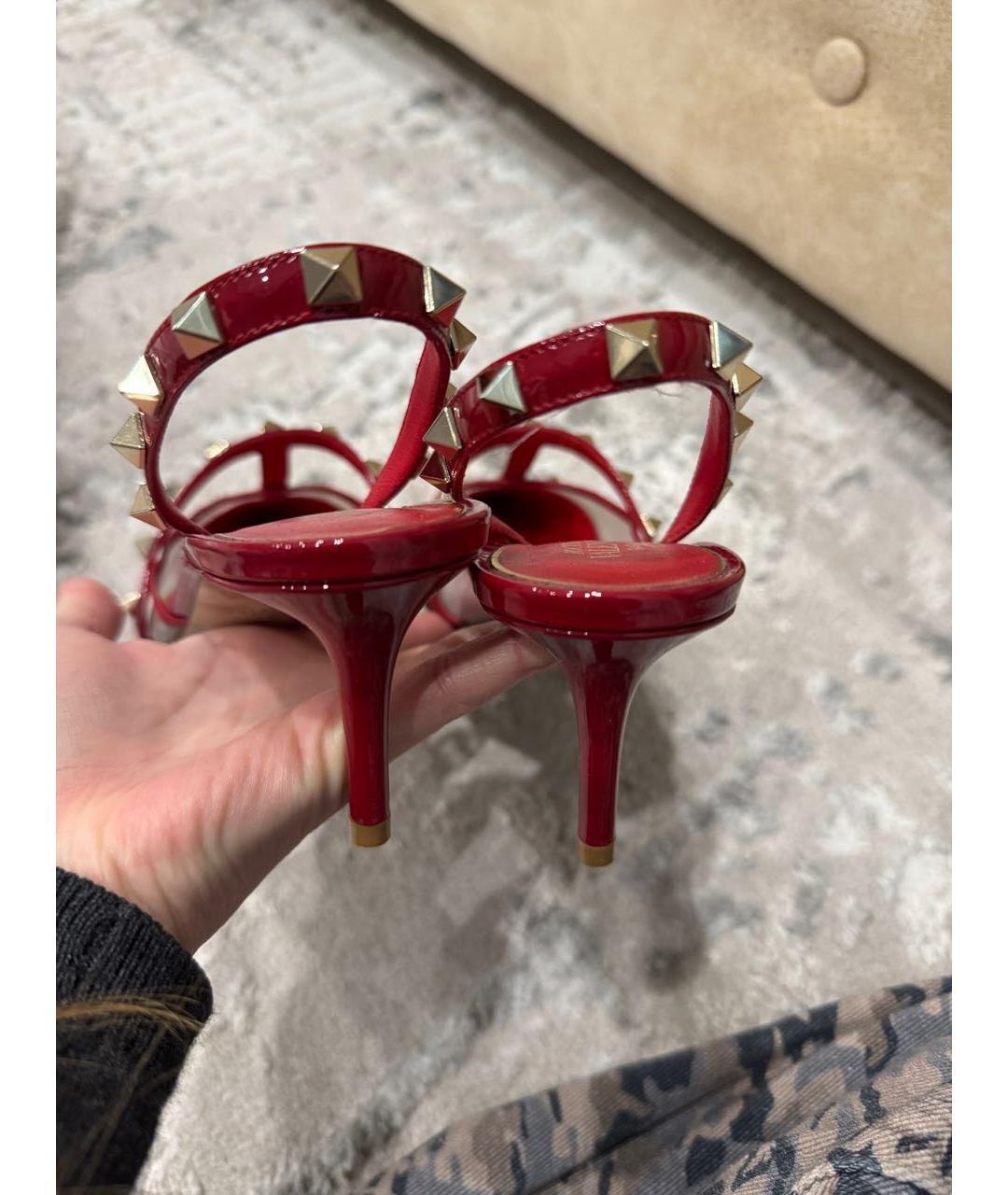 VALENTINO Красные туфли из лакированной кожи, фото 4