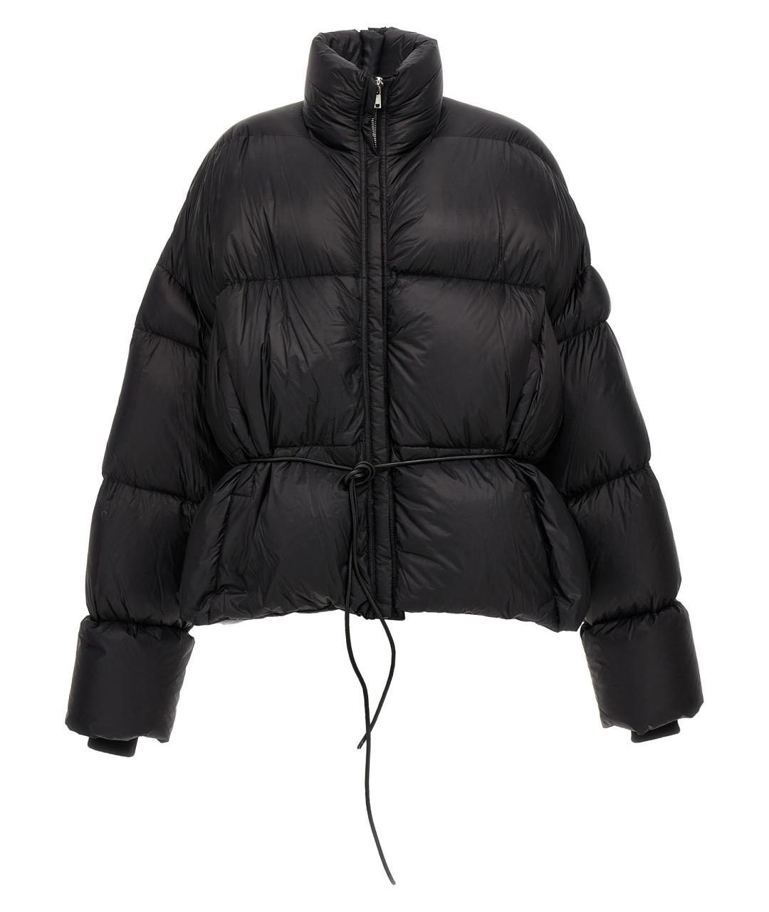 RICK OWENS Черный полиамидовый пуховик, фото 1