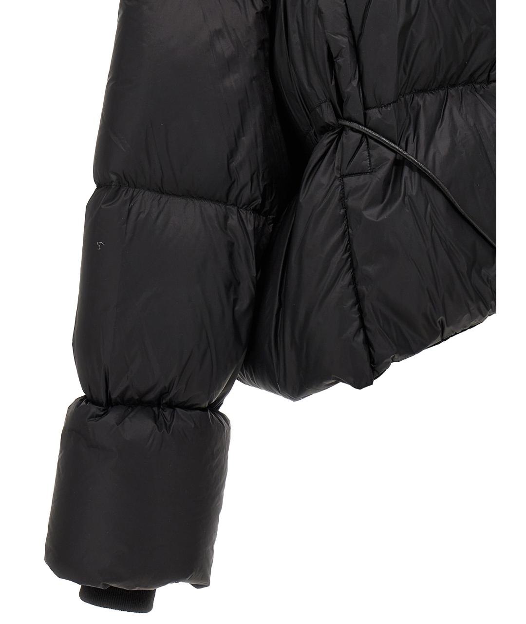 RICK OWENS Черный полиамидовый пуховик, фото 4