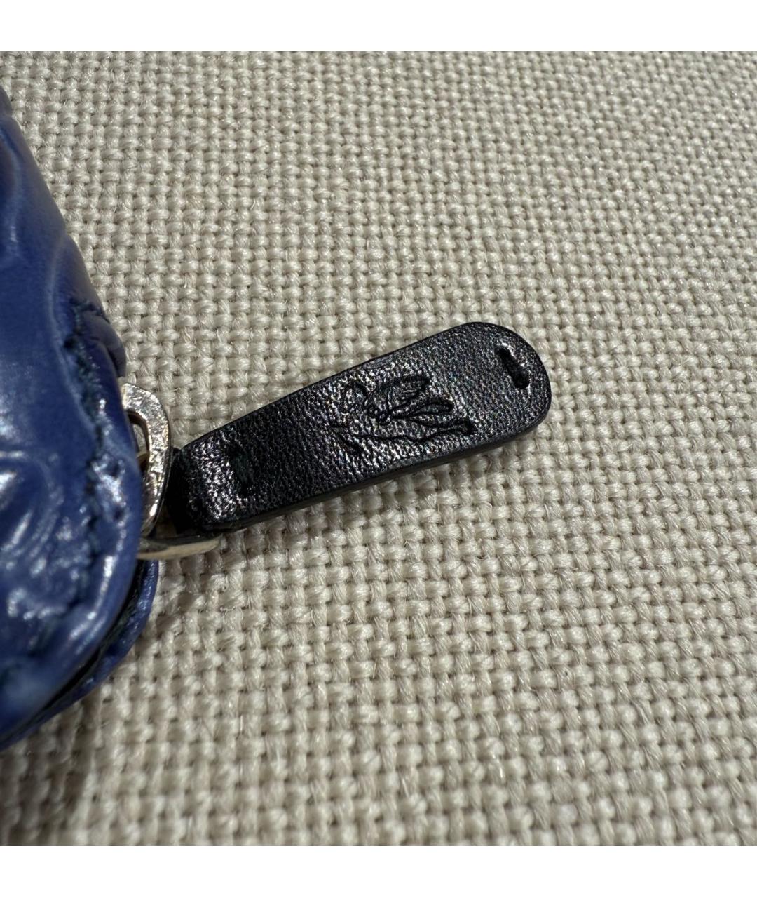 ETRO Синий кожаный кошелек, фото 7