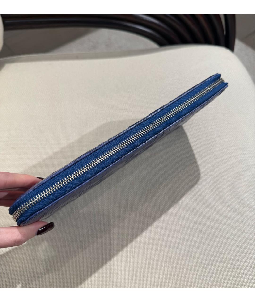 ETRO Синий кожаный кошелек, фото 5