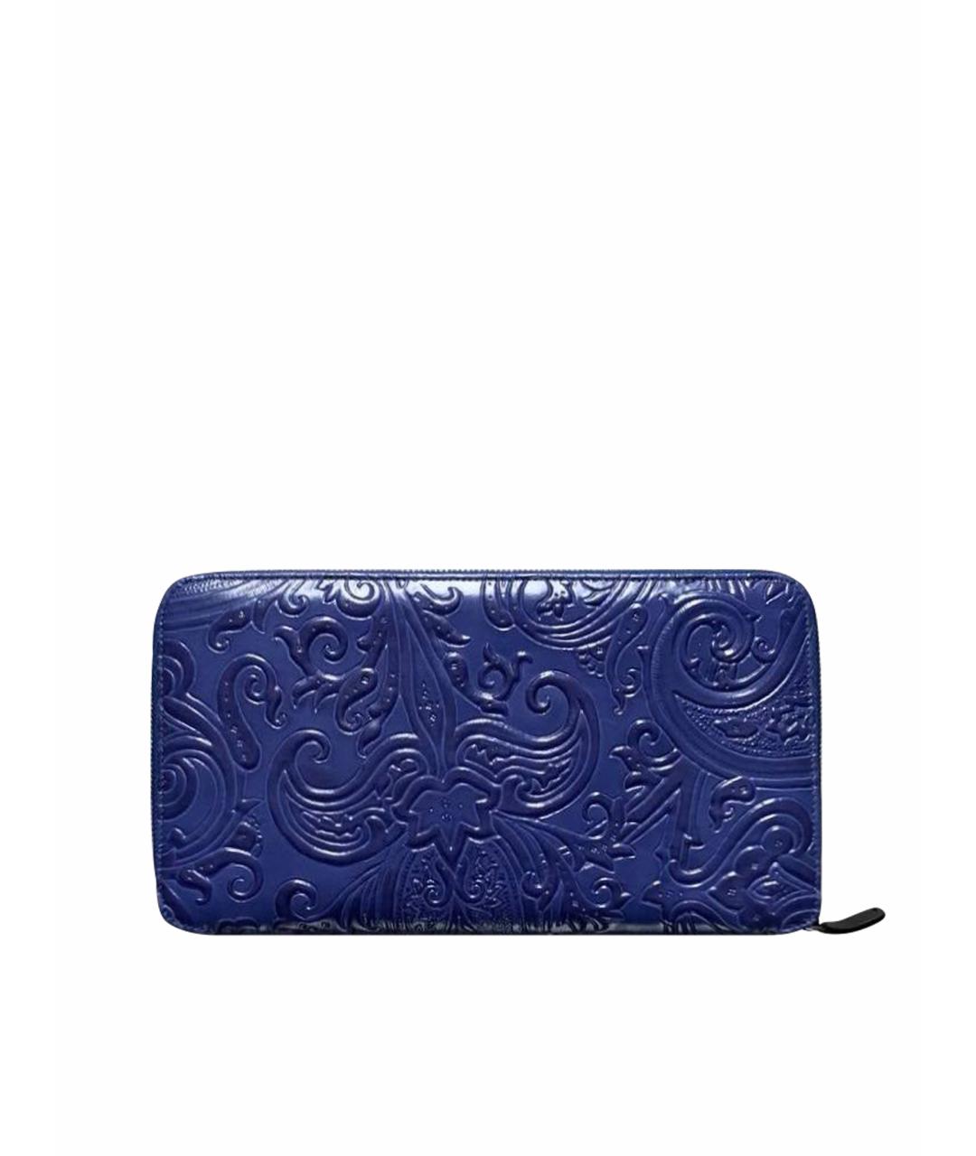 ETRO Синий кожаный кошелек, фото 1