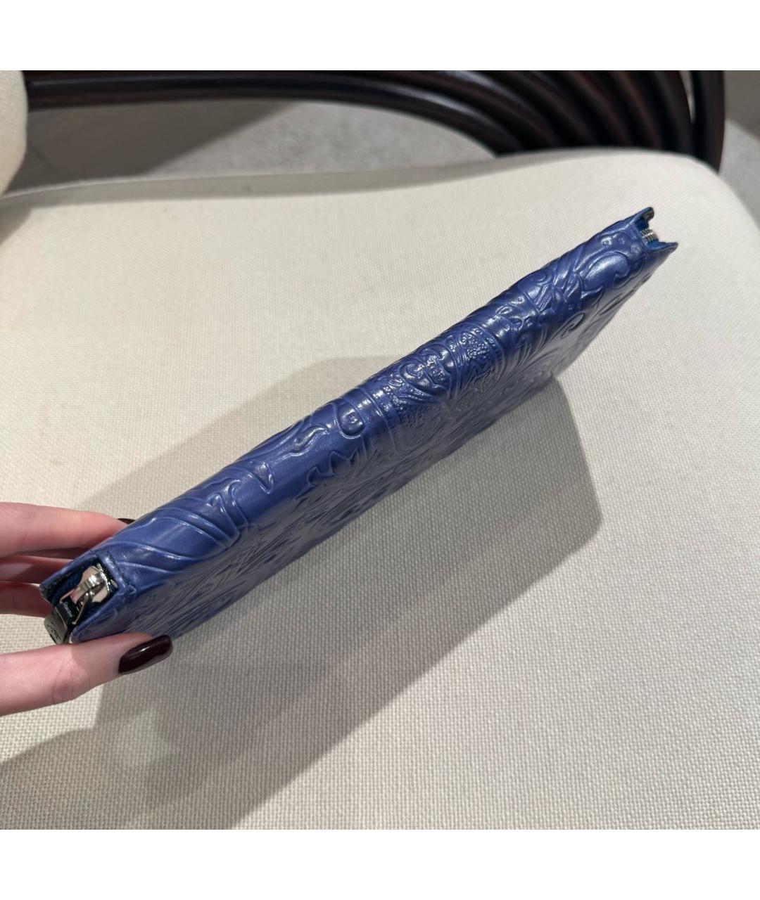 ETRO Синий кожаный кошелек, фото 4
